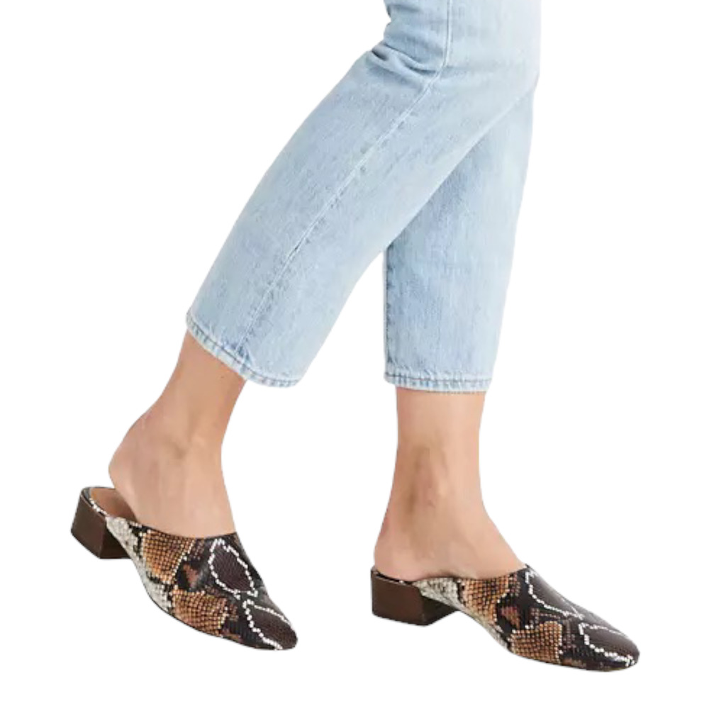 Madewell Snake Print Mules